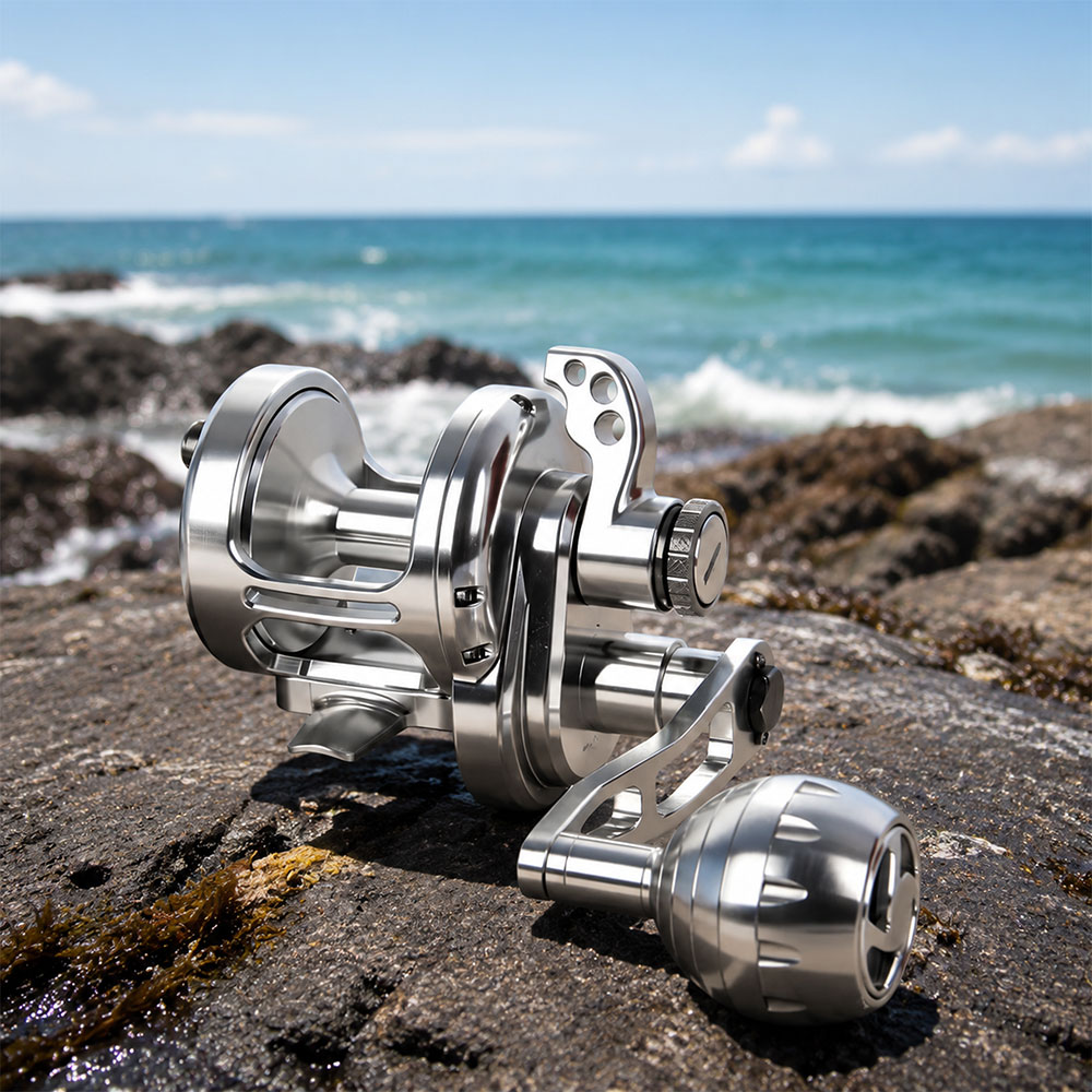 Surf Reel - 海水トローリングリール高速比釣りリール最大ドラッグ力32KGフルメタルベイトキャスティングリール