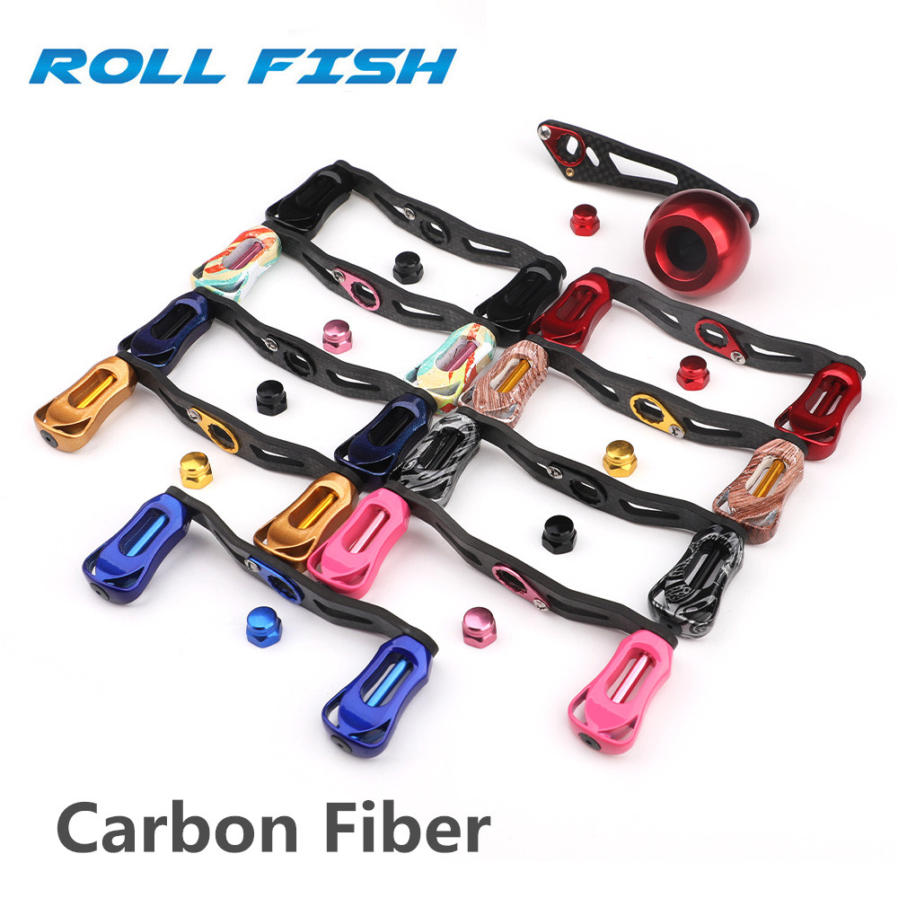 Fly Reel - ROLLFISH 釣りリールハンドルロッカーアームカーボンファイバー軽量 19-29 グラム人間工学に基づいたデザインマルチカラー釣りツールアクセサリー