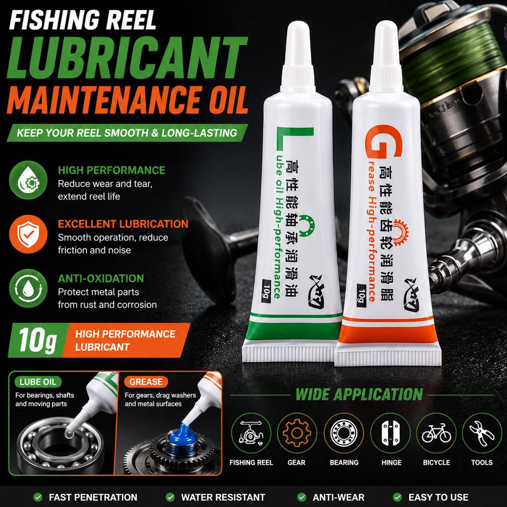 釣り用リール潤滑油グリースセット 高性能ベアリングオイル ギ - Reel Oil のレビューと価格