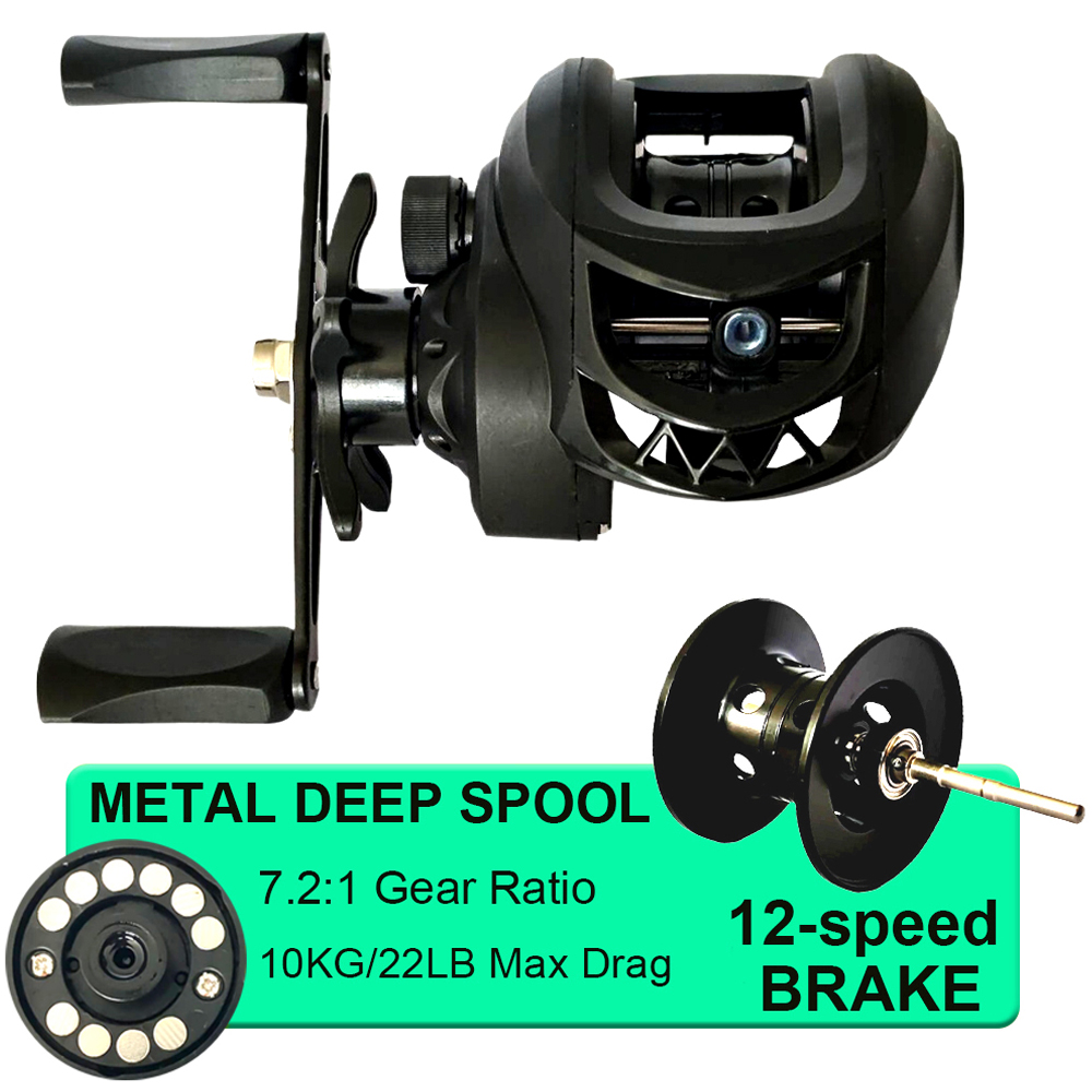 釣りセット ベイトキャスティング ルアーロッド＆リールセット - Spincast Reel のレビューと価格