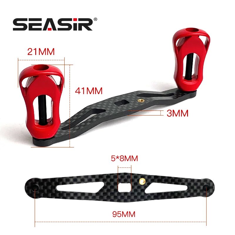 Seasisr-フィッシングリール用カーボンファイバーハンド - Reel Spare Spool のレビューと価格